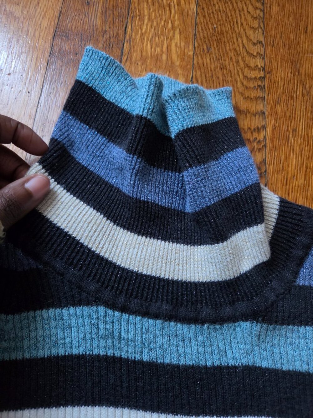 Striped Sweater 💙 ❤️ 💜 - Picture 2 of 10
